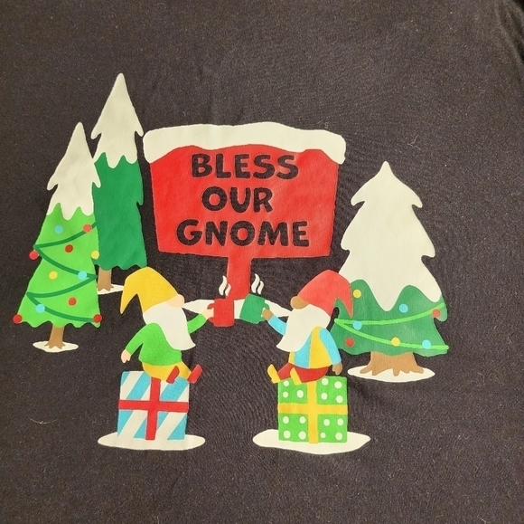 NEW special edition Christmas in July Womens Bless our Gnome T-Shirt plus size - Picture 3 of 4
